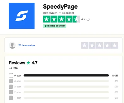 speedypage trustpilot reviews