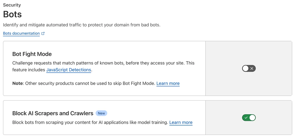 block ai scrapers cloudlfare 1