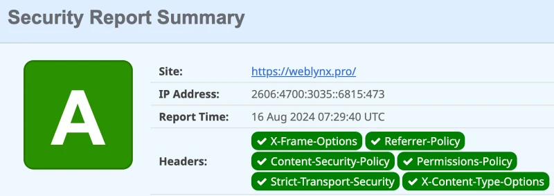 security headers weblynx 2